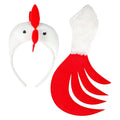 Tête De Coq Avec Crête Et Queue