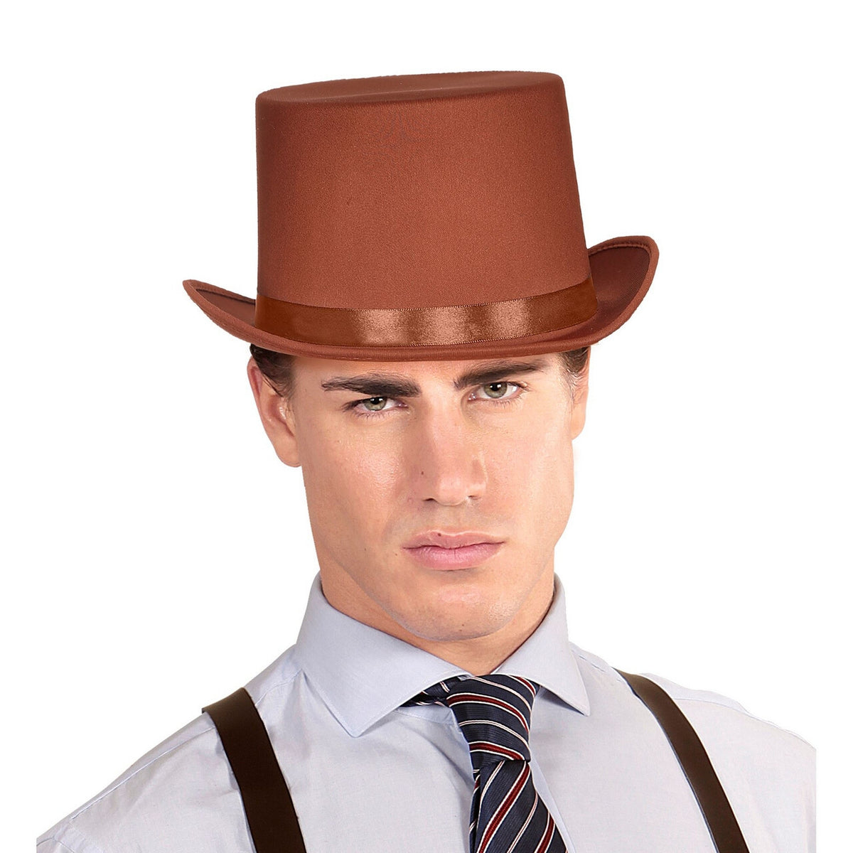 Op deze afbeelding zie je een Accessoires, van het merk Widmann. Vintage Hoge Hoed Pokerspeler Wilde Westen