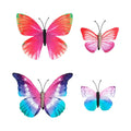 Ensemble De 4 Pinces à Cheveux Papillon Tropicales