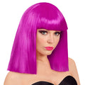 Perruque Showgirl Cheveux Lisses Violet