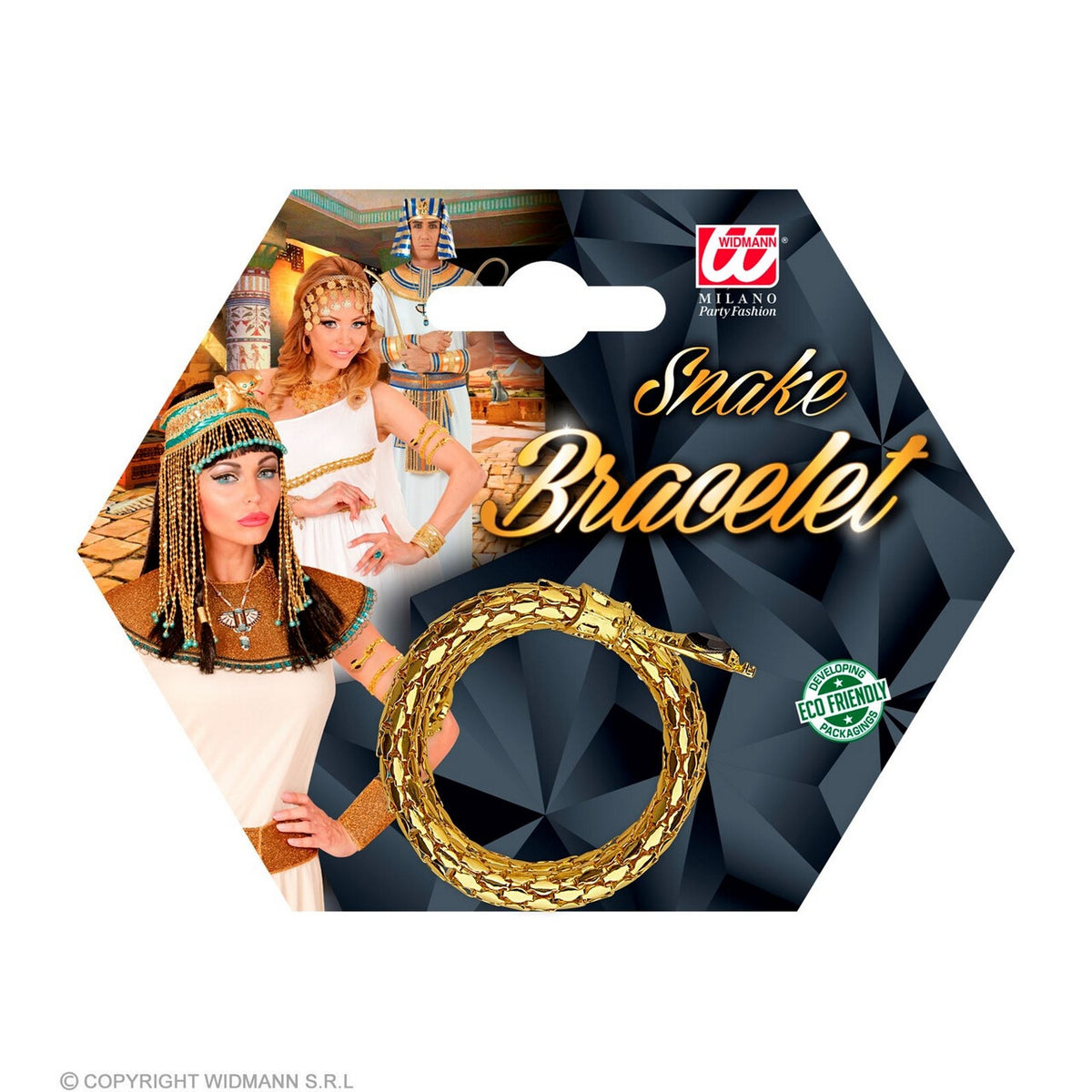 Op deze afbeelding zie je een Accessoires, van het merk Widmann. Gouden Slangen Armband Egyptische Schoonheid