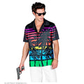 Chemise Miami Des Années 80 à Palmiers