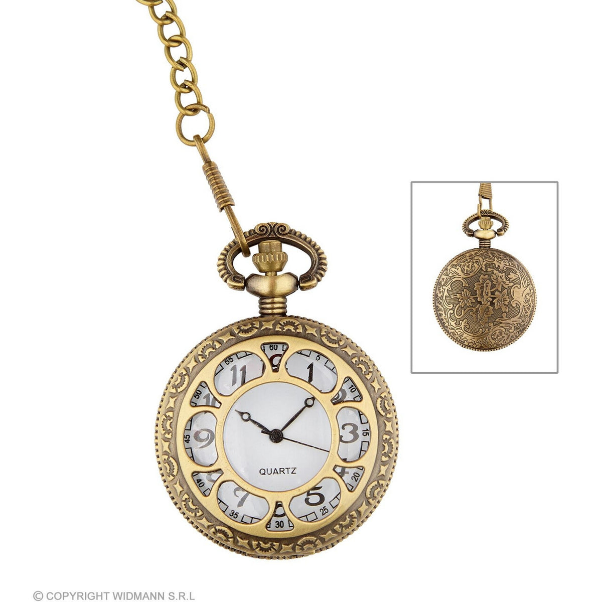 Op deze afbeelding zie je een Accessoires, van het merk Widmann. Terug In De Tijd Tijdloos Zakhorloge