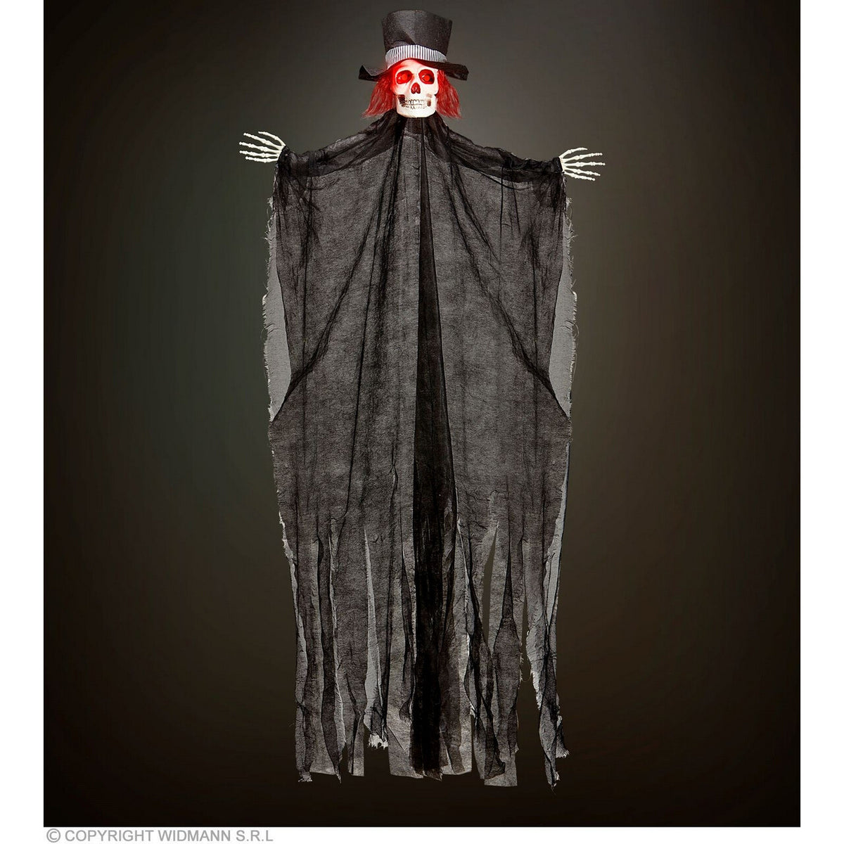 Op deze afbeelding zie je een Decoratie, van het merk Widmann. Lugubere Skelet Bruidegom , 170 Centimeter