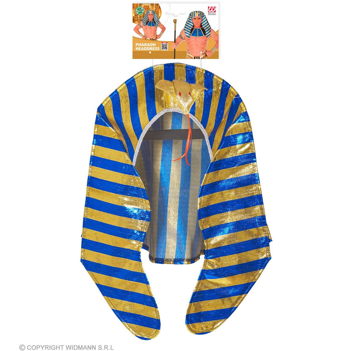 Op deze afbeelding zie je een Accessoires, van het merk Widmann. Grote Egyptische Machthebber Farao Hoofdbedekking
