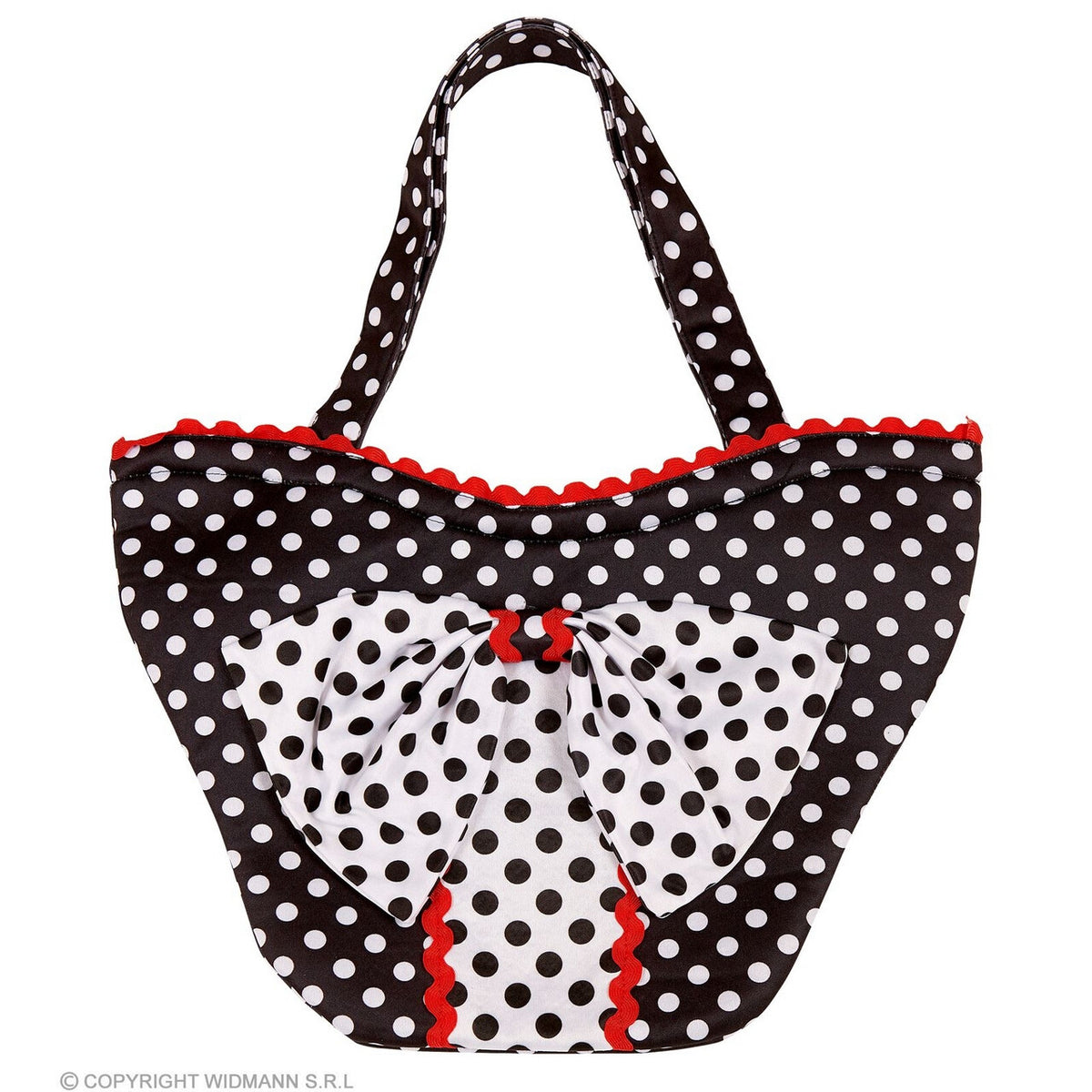 Op deze afbeelding zie je een Accessoires, van het merk Widmann. Duizelingwekkende Stippen Shopper Tas Polkadot