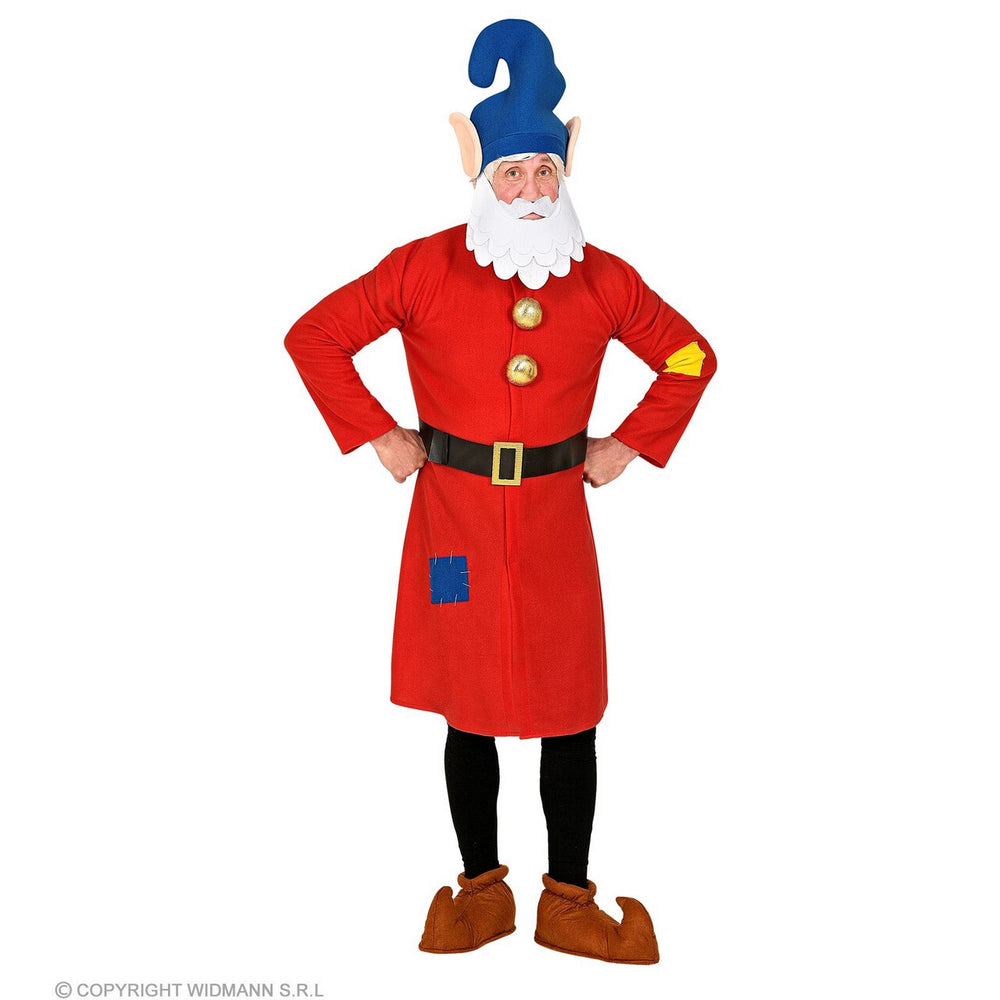 Op deze afbeelding zie je een Kostuums, van het merk Widmann. Luie Mijnwerker Kabouter Dopey Man Kostuum