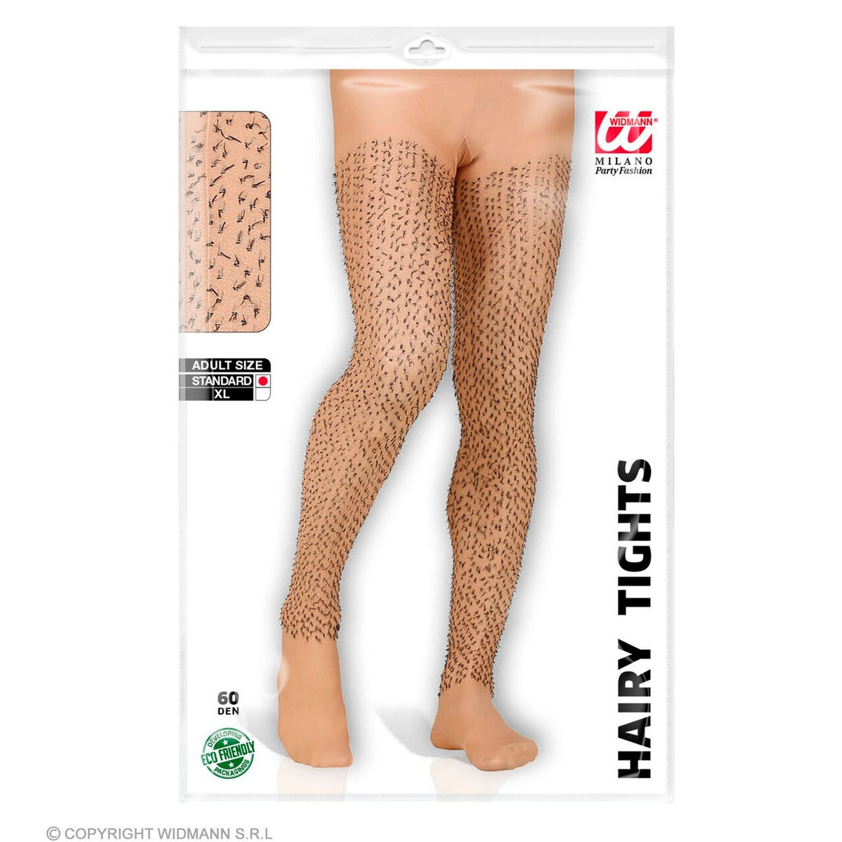 Op deze afbeelding zie je een Accessoires, van het merk Widmann. Panty Harige Harry Benen One Size