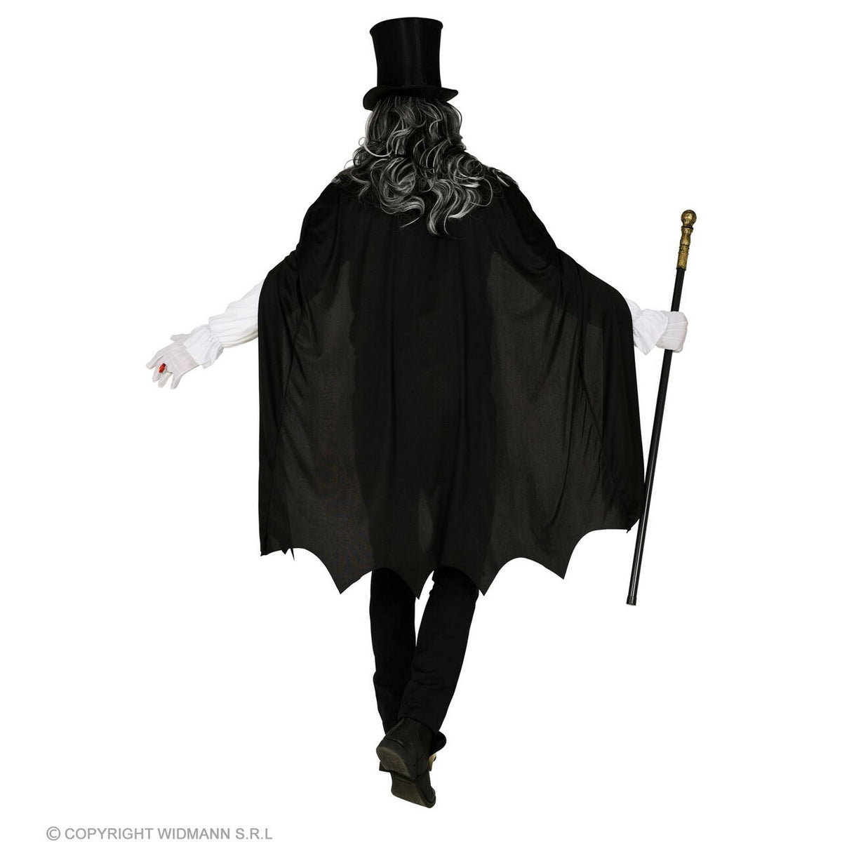 Op deze afbeelding zie je een Kostuums, van het merk Widmann. Valentino Vampiro Bloedjager Man Kostuum