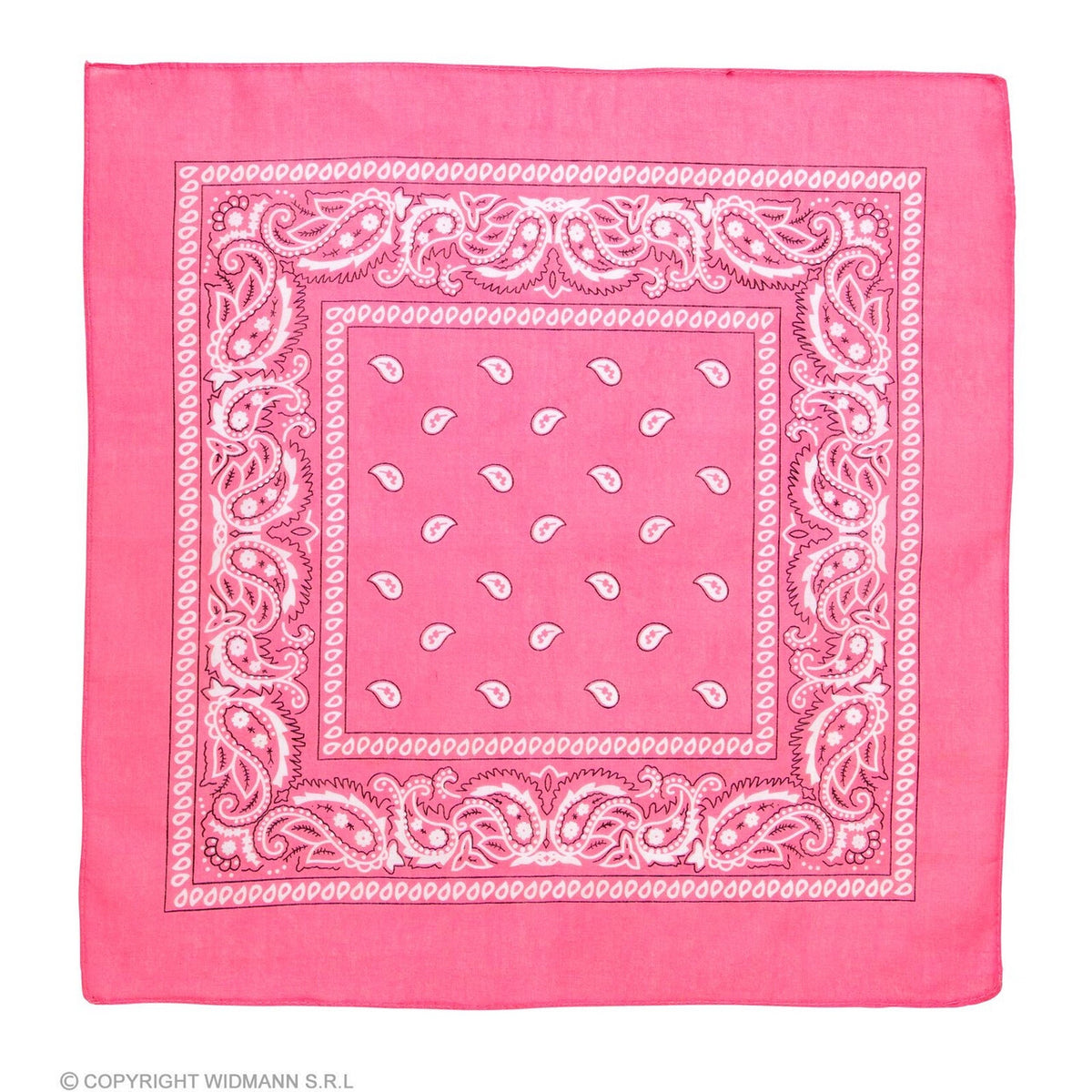 Op deze afbeelding zie je een Accessoires, van het merk Widmann. Bandana Cute Pink 55 X 55 Centimeter