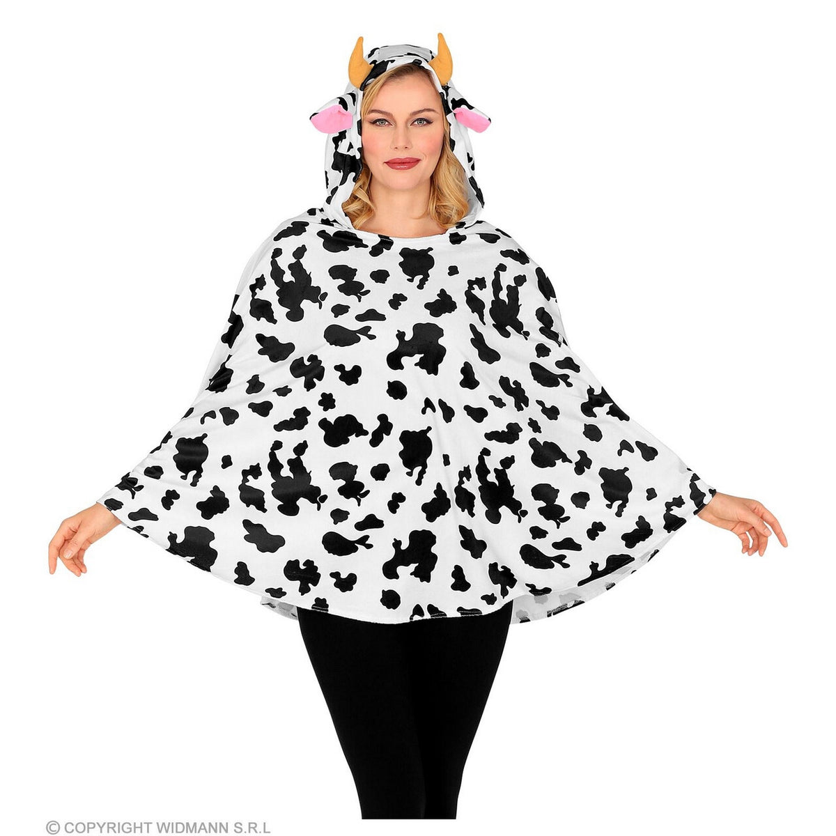 Op deze afbeelding zie je een Kostuums, van het merk Widmann. Berta De Beste Koe Poncho