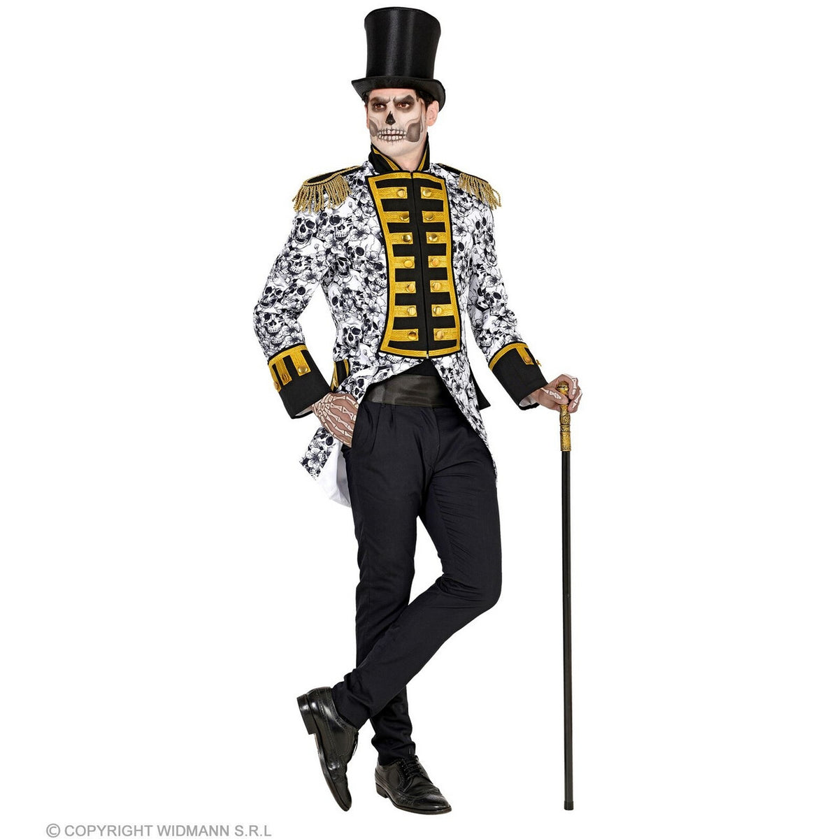 Op deze afbeelding zie je een Kostuums, van het merk Widmann. Graaf Skull Van Dodenstijn Man