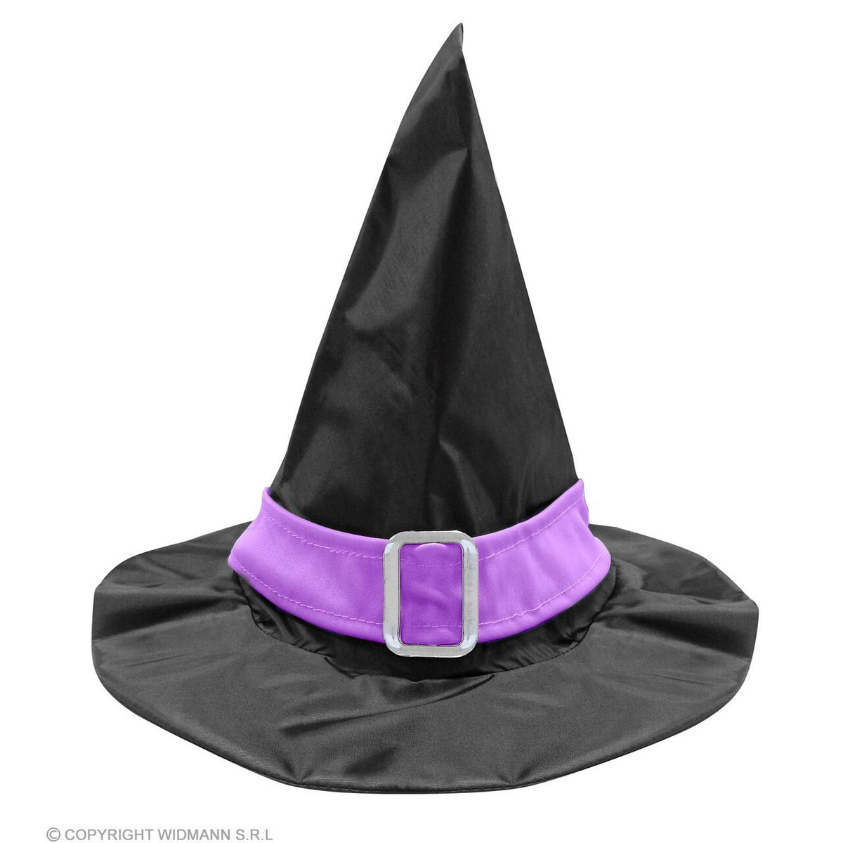 Op deze afbeelding zie je een Accessoires, van het merk Widmann. Heksenhoed Met Paarse Band Kind