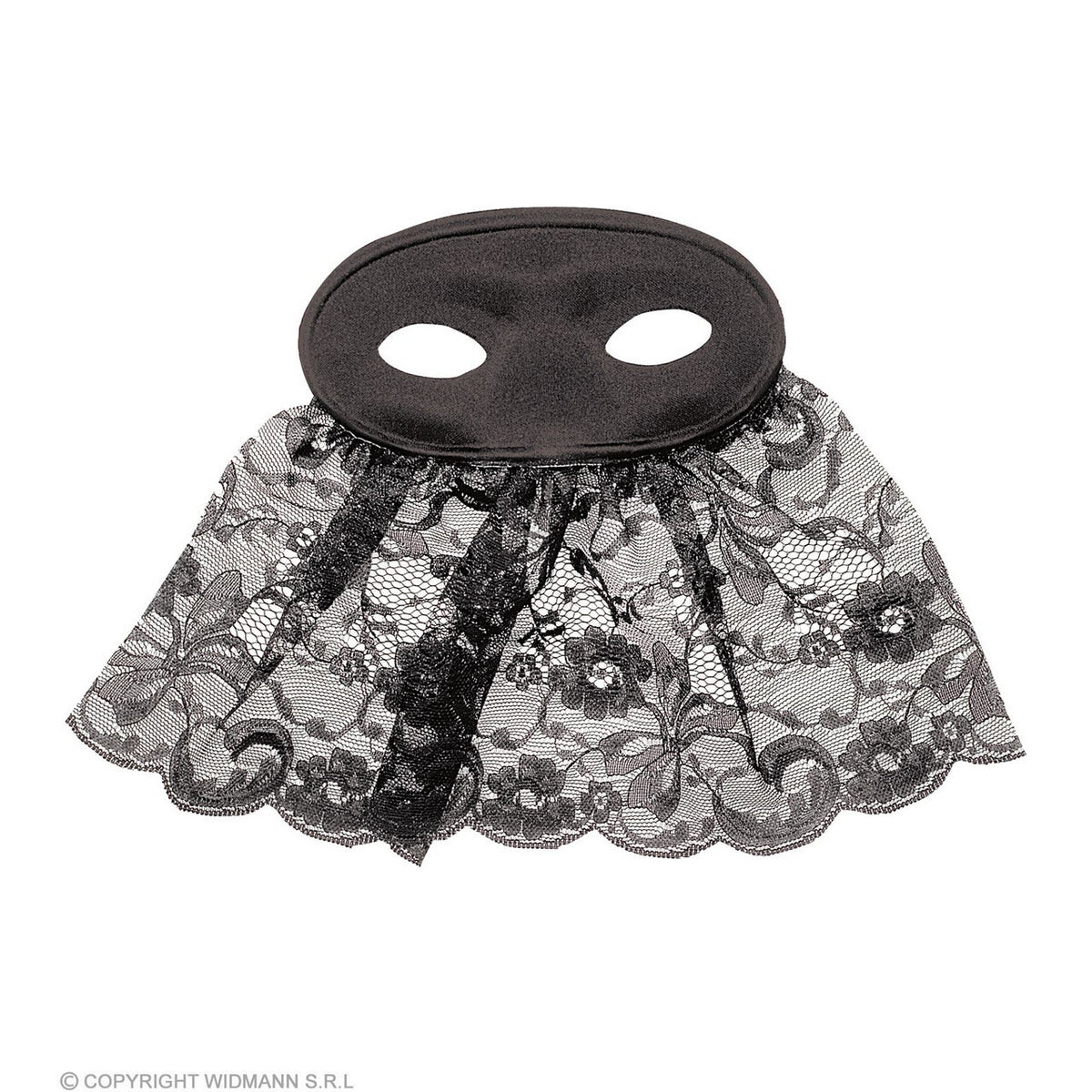 Op deze afbeelding zie je een Accessoires, van het merk Widmann. Mysterieus Oogmasker Carmen Met Sluier