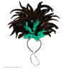 Bandeau à Plumes Pour Carnaval Dété Vert