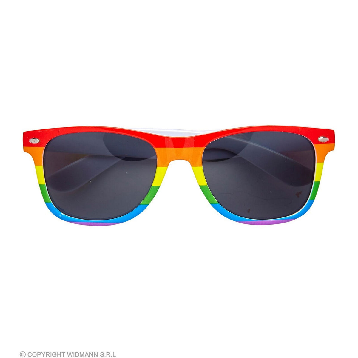 Op deze afbeelding zie je een Accessoires, van het merk Widmann. Kleurige Regenboog Bril