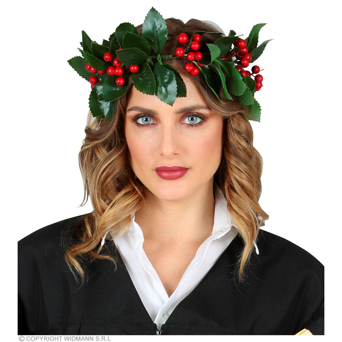 Op deze afbeelding zie je een Accessoires, van het merk Widmann. Kerstachtige Lauwerkrans Bosfee