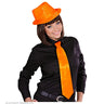 Cravate Funky Néon Orange Brillante