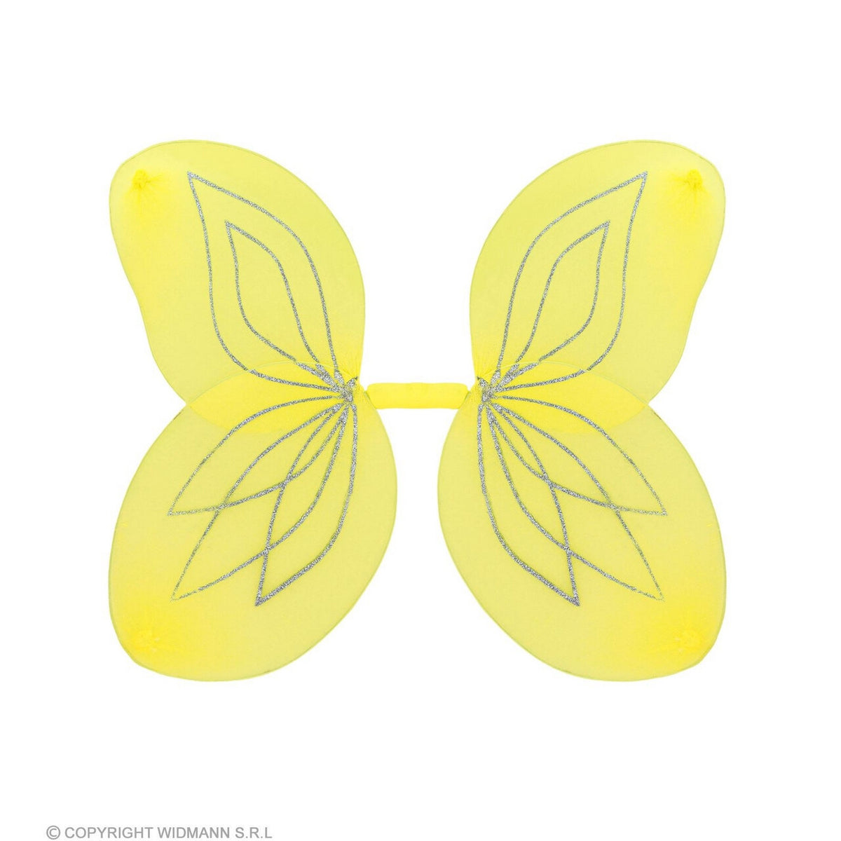 Op deze afbeelding zie je een Accessoires, van het merk Widmann. Gele Glitter Vleugels Fee Citronella Kind