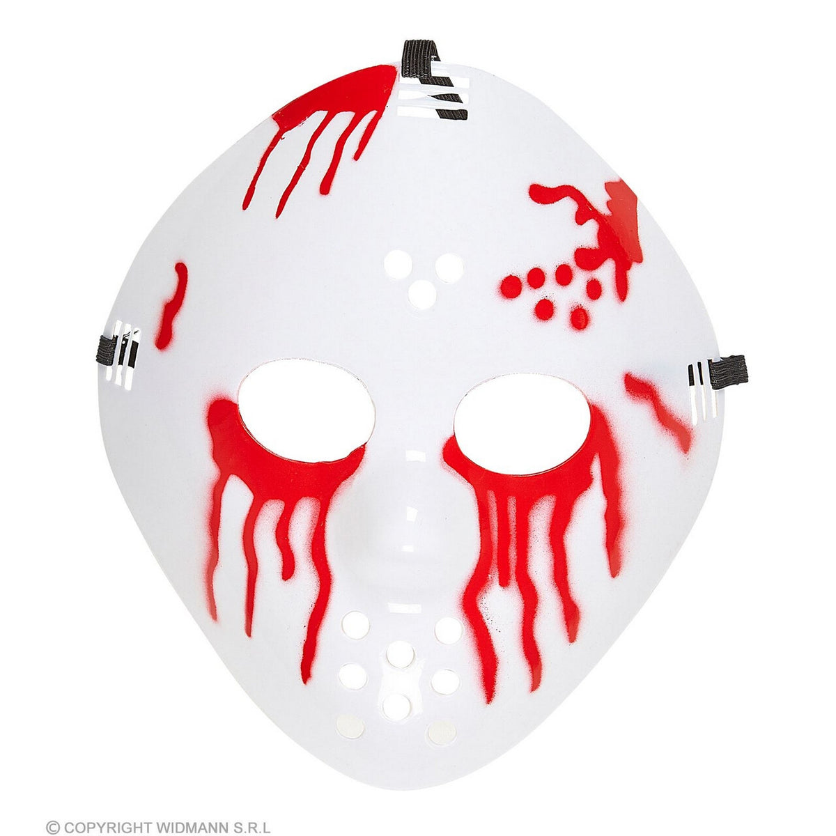 Op deze afbeelding zie je een Accessoires, van het merk Widmann. Angstaanjagend Bloederig Hockey Masker