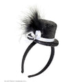 Chapeau Mini Pailleté Des Années 20 Noir