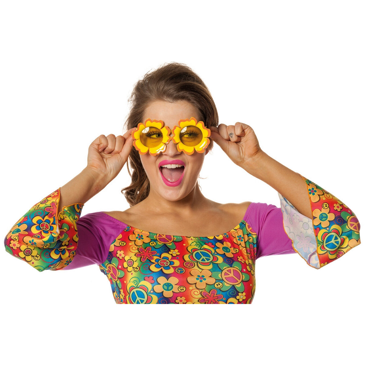 Op deze afbeelding zie je een Accessoires, van het merk Wilbers. Bril Bloem