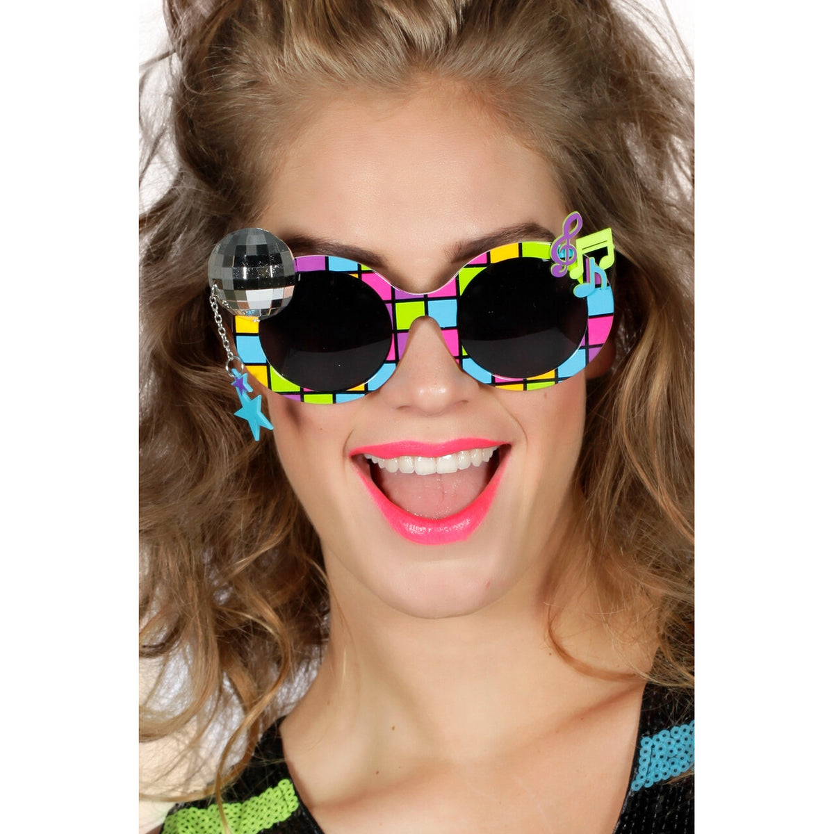 Op deze afbeelding zie je een Accessoires, van het merk Wilbers. Disco Muziek Bril
