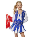 Pom-Pom Girl Danseuse De Luxe Bleue Costume Fille