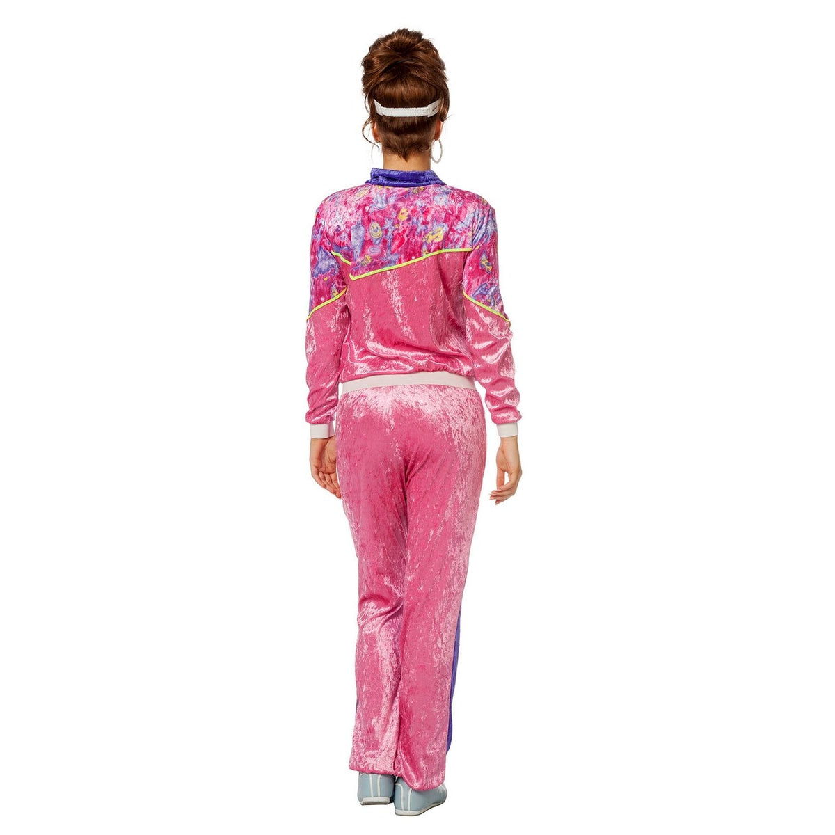 Op deze afbeelding zie je een Kostuums, van het merk Wilbers. Jogging 80s Pink Trainer Vrouw Kostuum