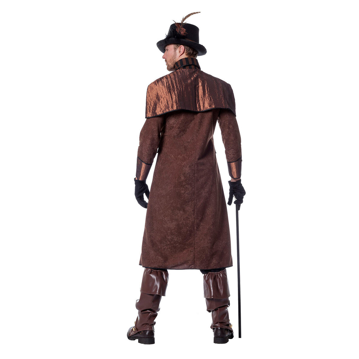 Op deze afbeelding zie je een Kostuums, van het merk Wilbers. Dark Steampunk Luxe Jas Man Kostuum