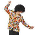 Chemise Kaleidoscopique Années 70 Cercles Homme