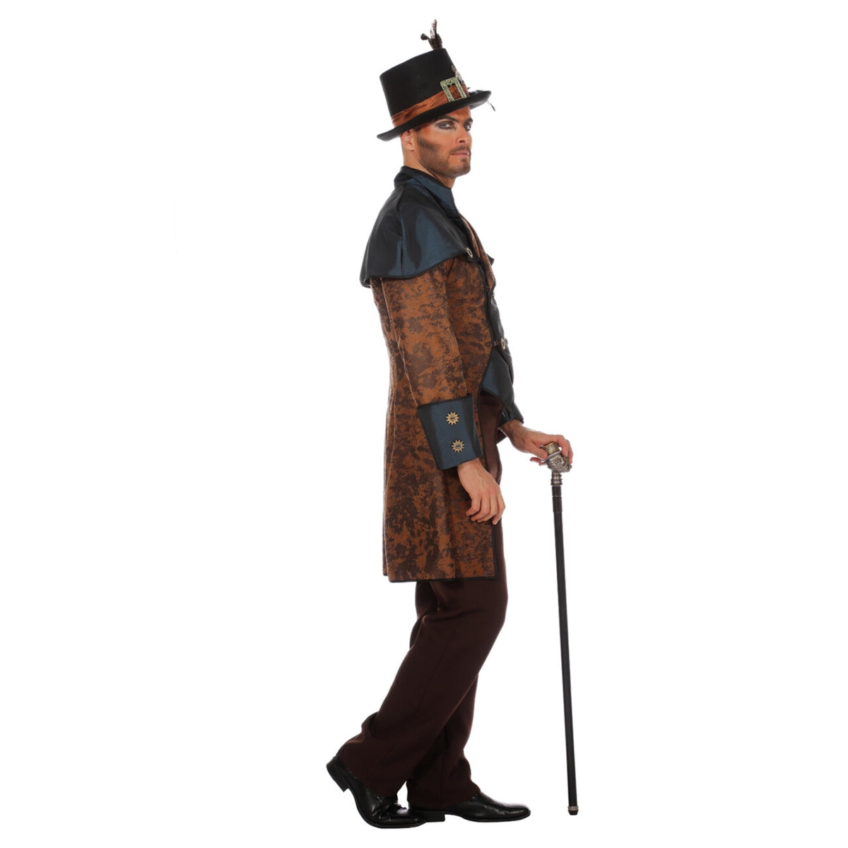 Op deze afbeelding zie je een Kostuums, van het merk Wilbers. Steampunk Jas Industrieel Man Kostuum