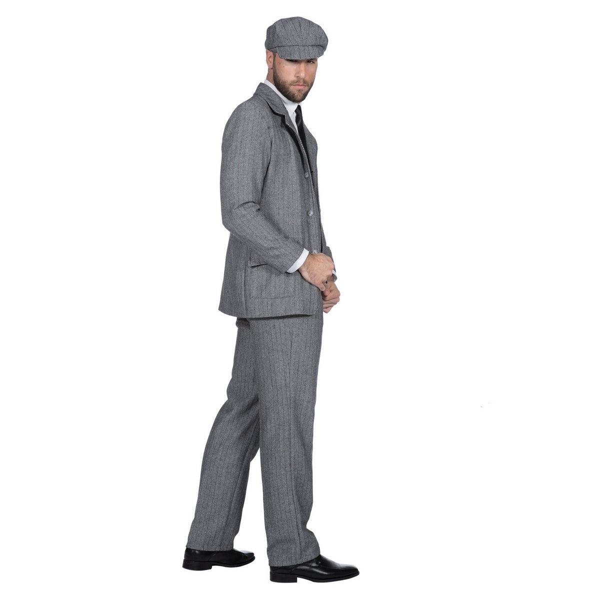 Op deze afbeelding zie je een Kostuums, van het merk Wilbers. Roaring 20s Colbert Peaky Birmingham Grijs Man