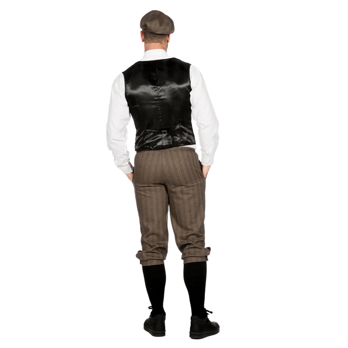 Op deze afbeelding zie je een Kostuums, van het merk Wilbers. Roaring 20s Set Bruinjohn Peaky Man Kostuum