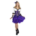Saloon Du Far West Violet Costume Femme