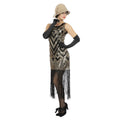 Zilveren Chique Peaky Grace Roaring 20S Vrouw Kostuum