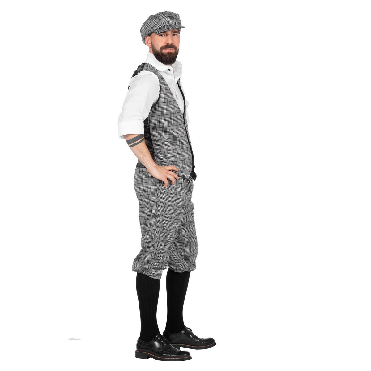 Op deze afbeelding zie je een Kostuums, van het merk Wilbers. Set Roaring 20s Michael De Eastender Man Kostuum