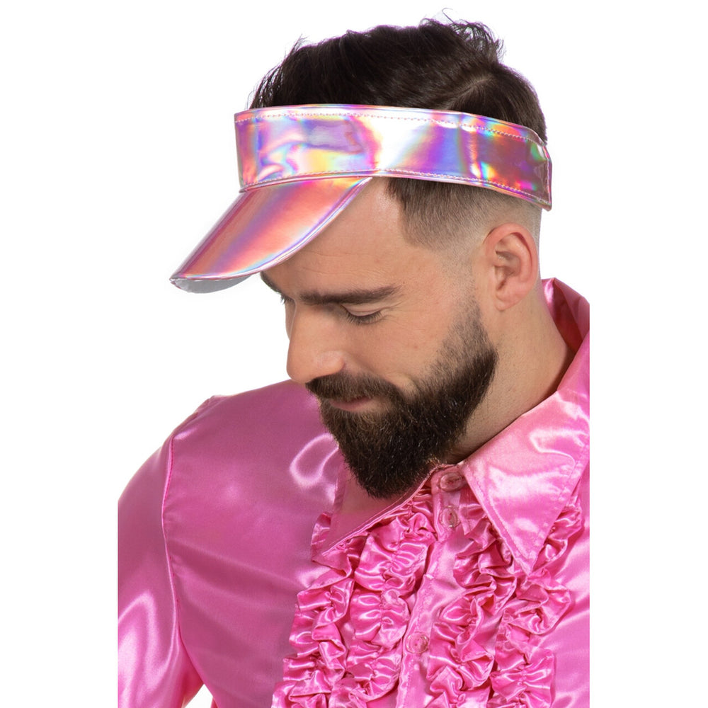 Op deze afbeelding zie je een Accessoires, van het merk Wilbers. Metallic Roze Bling Bling Zonneklep