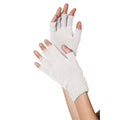 Gants Tricotés Sans Doigts Blancs