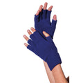 Gants Sans Doigts En Tricot Bleu Marine