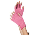 Gants Sans Doigts Tricotés Rose Clair