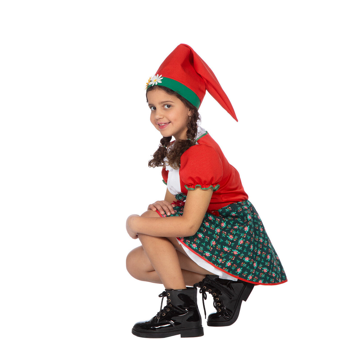 Op deze afbeelding zie je een Kostuums, van het merk Wilbers. Kabouterjongen Felicia Flap Meisje Kostuum