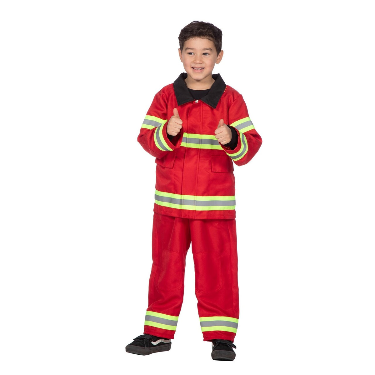 Op deze afbeelding zie je een Kostuums, van het merk Wilbers. Jeugdige Brandweerman Kind Kostuum