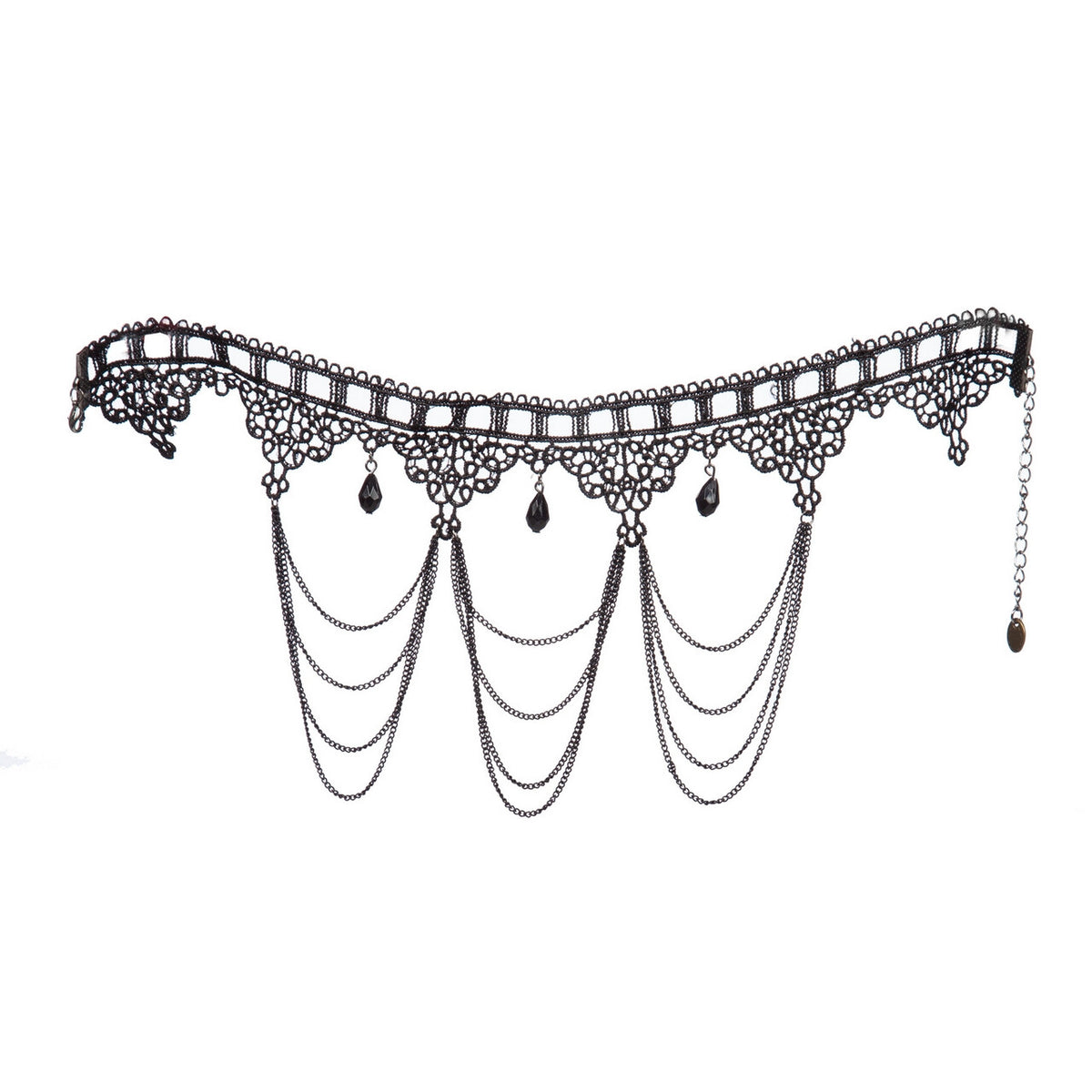 Op deze afbeelding zie je een Accessoires, van het merk Wilbers. Choker Kant Zwart