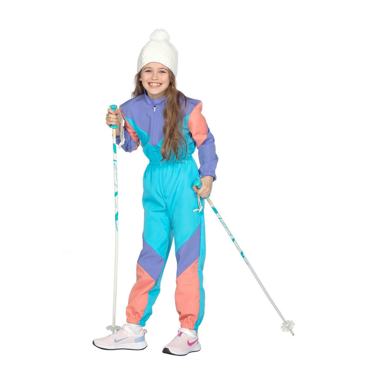Op deze afbeelding zie je een Kostuums, van het merk Wilbers. Sjoef Naar Beneden Ski Girl Meisje Kostuum