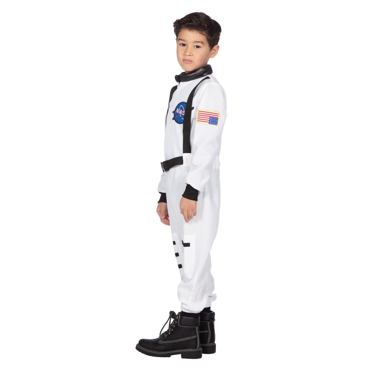 Op deze afbeelding zie je een Kostuums, van het merk Wilbers. Astronaut Nasa Galaxy Kid Kind Kostuum