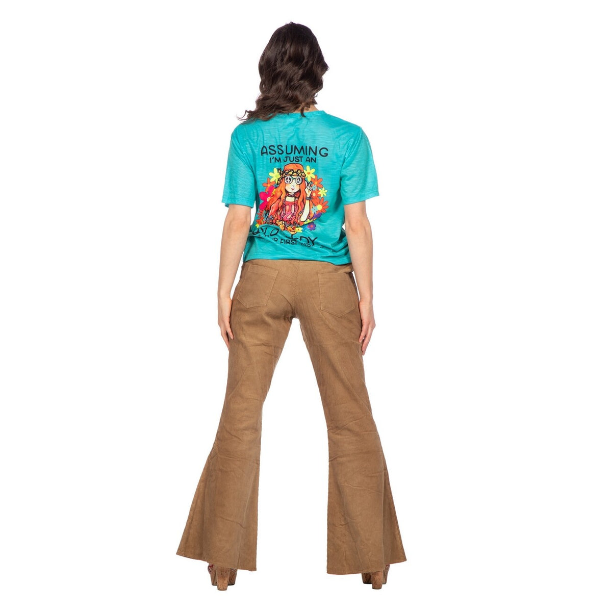 Op deze afbeelding zie je een Kostuums, van het merk Wilbers. Gewoon An Hippie Shirt Blauw Vrouw