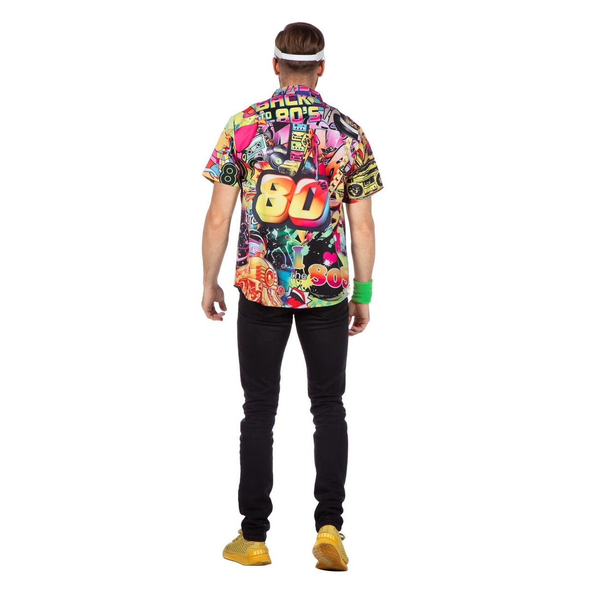 Op deze afbeelding zie je een Kostuums, van het merk Wilbers. Flashback 80s Shirt Man