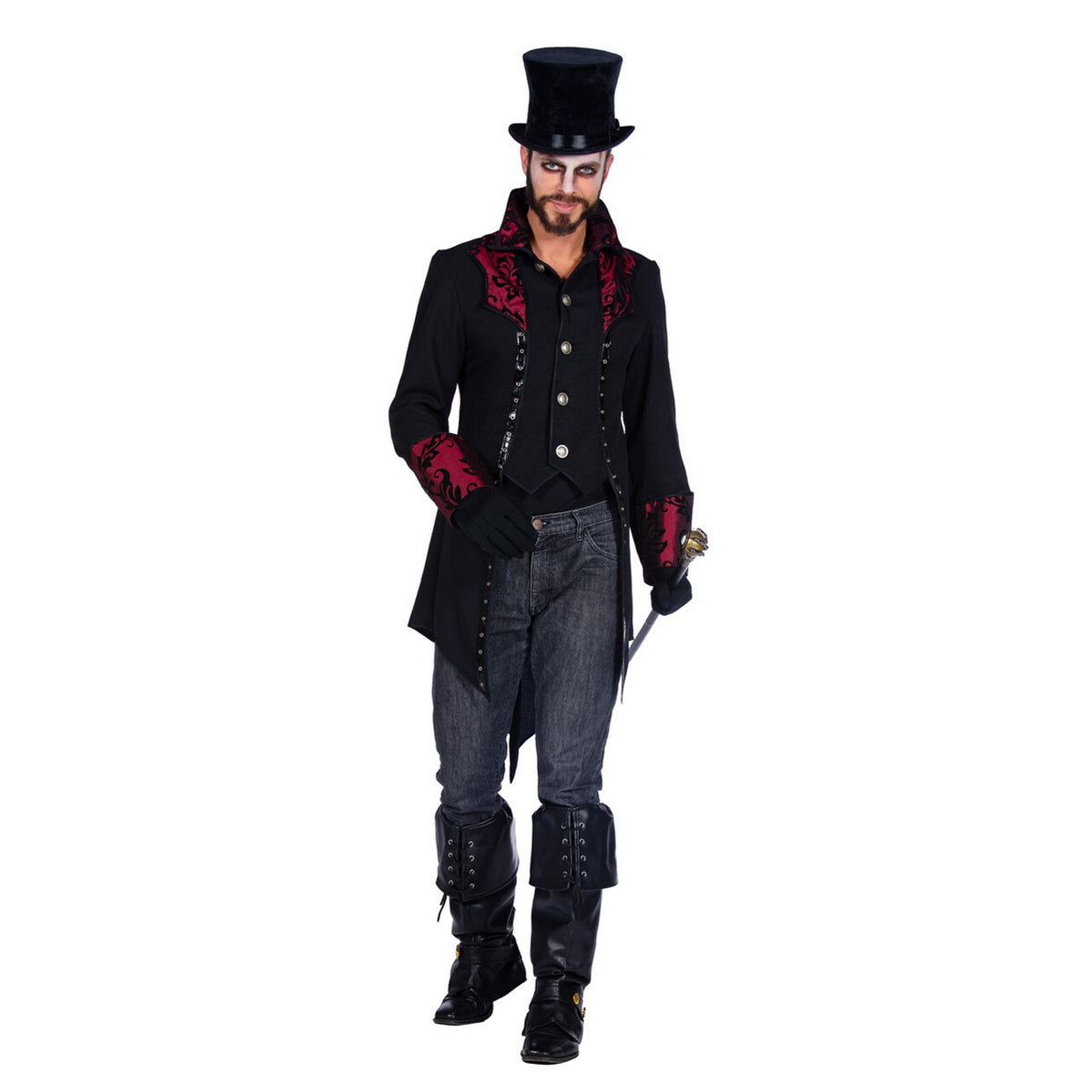 Op deze afbeelding zie je een Kostuums, van het merk Wilbers. Graaf Govert Van Skullcastle Man Kostuum
