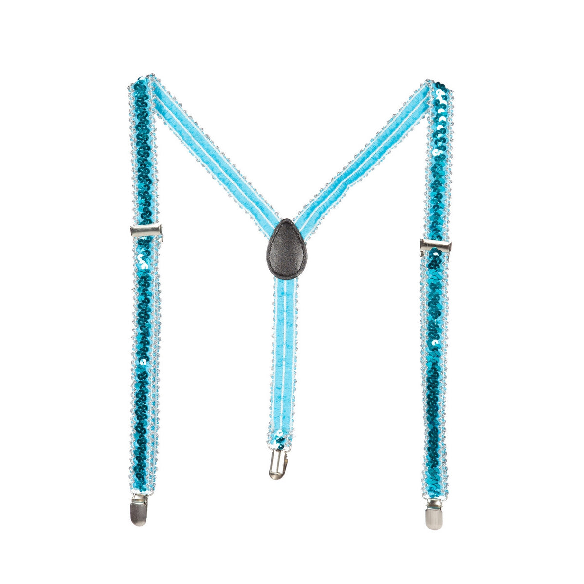 Op deze afbeelding zie je een Accessoires, van het merk Wilbers. Bretels Pailletten Feestelijk Blauw
